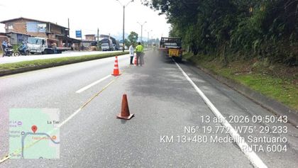 Imagen de  Motociclista murió al colisionar con camión en la Autopista Medellín – Bogotá