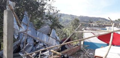 Imagen de  Así quedaron varias viviendas luego de fuerte vendaval en vereda de San Carlos