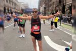 Imagen de El cejeño Juan Carlos Cardona, quinto lugar en la Maratón de Boston, categoría máster