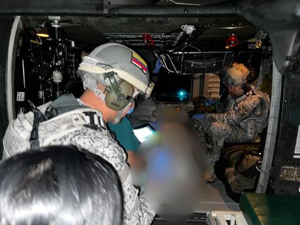 Imagen de En helicóptero “Ángel de Metal” fue evacuado joven herido por mina antipersonal en Antioquia