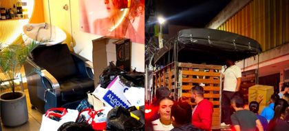 Imagen de  Salón de belleza en El Santuario, epicentro de ayuda para damnificados