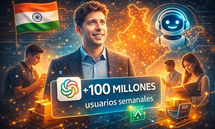 India alcanza 100 millones de usuarios semanales de ChatGPT, dice Sam Altman