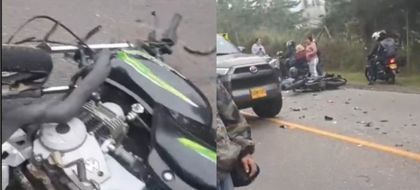 Imagen de Accidente entre motociclistas en la vía La Ceja – El Retiro deja un muerto y un herido