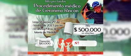 Imagen de  ¡Todos por Gerónimo! Mamá de un niño de La Unión organiza rifa para pagarle un trasplante de riñón