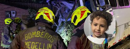 Imagen de Niño de 2 años de edad, tercera víctima del accidente en Medellín