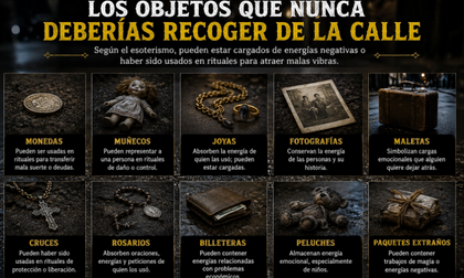 Los objetos que nunca deberías recoger de la calle, según el esoterismo
