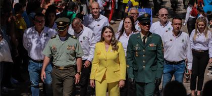 Imagen de  Desfile militar y cívico, homenaje a deportistas y concierto: así se vivió el Día de la Independencia en La Ceja