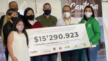 Imagen de  En El Carmen, 112 familias cumplirán el sueño de tener vivienda propia