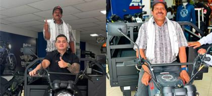 Imagen de  De mover cargas en carreta a estrenar motocarguero en Argelia: la historia de don Enrique que conmovió a las redes
