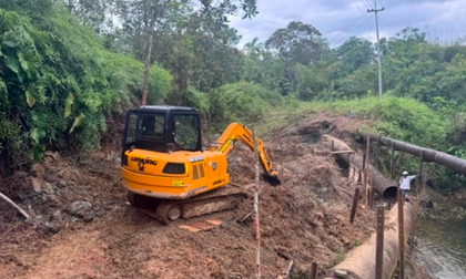 Avanzan obras para restablecer el servicio de agua en Buenaventura