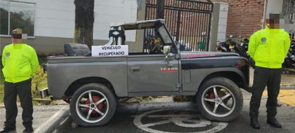 Imagen de  En El Santuario fue recuperado un vehículo que había sido hurtado en El Carmen
