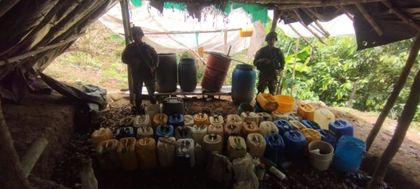 Imagen de  En el Oriente, el Ejército destruyó laboratorios de pasta base de coca del Clan del Golfo