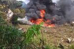 Imagen de Avión Hércules de la Fuerza Aeroespacial Colombiana se accidentó en Putumayo durante despegue