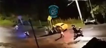 Imagen de  En video: captura de dos hombres que robaron un taxi en Rionegro; valiente policía los confrontó