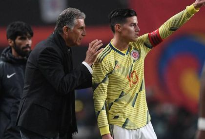 Las sensaciones de Queiroz y James tras clasificación de Colombia