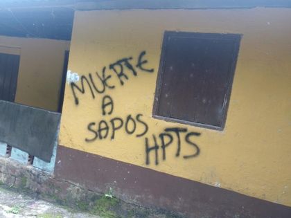 Imagen de Temor en Nariño, Antioquia, por aparición de nuevos grafitis amenazantes