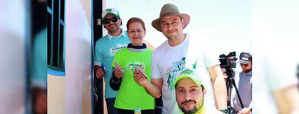 Imagen de 101 fachadas de viviendas de Marinilla fueron pintadas por funcionarios de la Alcaldía