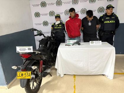 Imagen de Dos hombres fueron capturados tras presunta tentativa de hurto con arma de fuego en Laureles