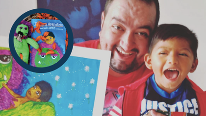 Imagen de Tierno y Grandioso, el libro infantil escrito por un bogotano e ilustrado por una cejeña