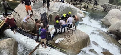 Imagen de Finaliza la búsqueda: hallan sin vida a hombre arrastrado por la corriente en la autopista Medellín–Bogotá