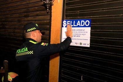 Imagen de  Dos establecimientos sellados en Los Cámbulos tras operativo nocturno en Bello