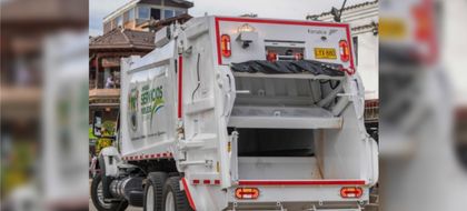 Imagen de  Guarne refuerza su servicio de aseo con nuevo vehículo recolector de residuos