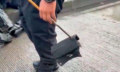 Manifestantes indígenas habrían lanzado flechas contra la Policía en Bogotá