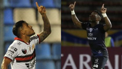 Wilson Morelo Vs. Cristian Dájome en la final de Copa Sudamericana entre Colón e Independiente del Valle