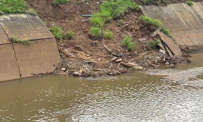Intensas lluvias afectan el canal de la 56: Emcali inspecciona losas deterioradas para definir reparaciones urgentes