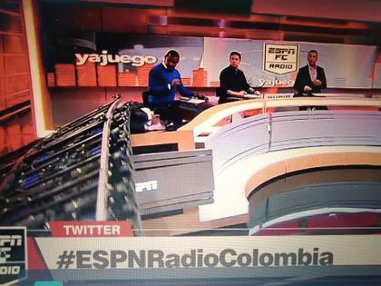 Accidente Carlos Orduz set ESPN Radio Colombia
