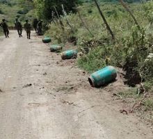 Ejército desactivó cinco cilindros bomba en Mercaderes