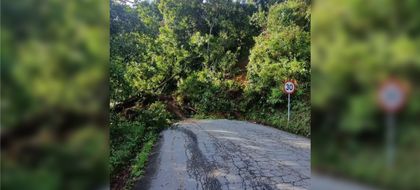 Imagen de Aún permanece cerrada la vía Abejorral-La Ceja por un derrumbe
