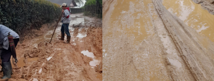 Imagen de  Fuertes lluvias están agravando el mal estado de las vías rurales de San Vicente