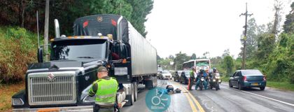 Imagen de Parrillero murió en accidente de tránsito en la vía Guarne-Aeropuerto JMC