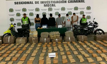 Media tonelada de marihuana fue incautada por la Policía de Cali en la ‘casa del terror’
