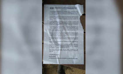 Alcalde de San Francisco se pronunció frente a panfletos de las AGC