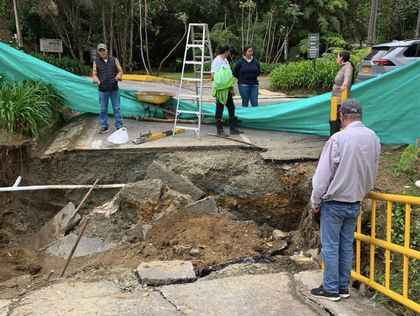 Imagen de  Por la ola invernal, varias zonas y viviendas se encuentran afectadas en El Retiro