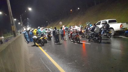 Imagen de  Fue identificado el motociclista que falleció en la autopista, a la altura de Marinilla