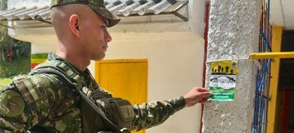 Imagen de  Autoridades retiraron panfletos de un supuesto nuevo grupo criminal que generaron zozobra en Andes