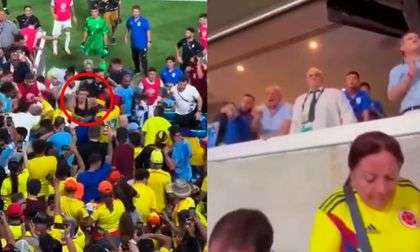 Bochornoso: jugadores y directivos de Uruguay se pelearon con hinchas colombianos