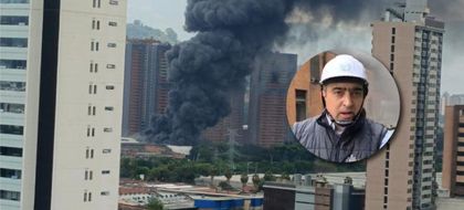 Imagen de  «Ya logramos mitigarlo y vamos en un 70 % de apagado»: Diego Torres, alcalde de Itagüí, sobre incendio en zona industrial