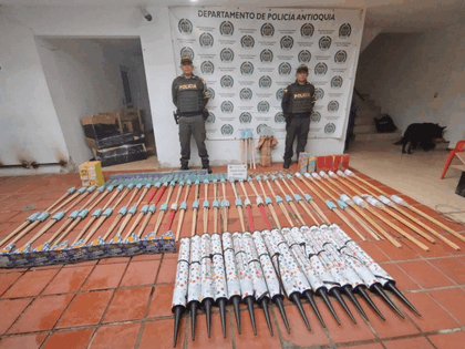 Imagen de  Incautaron más de 200 kilos de pólvora durante dos controles en carreteras del Norte y Suroeste de Antioquia