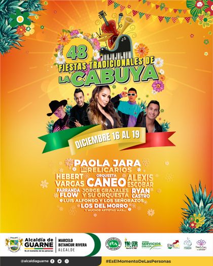 Imagen de  ¡A programarse! Estos son los artistas que estarán en las Fiestas de la Cabuya en Guarne