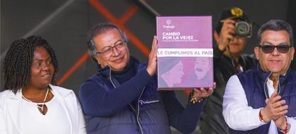 Imagen de  Presidente Petro sancionó reforma pensional en un evento con poca asistencia en la Plaza de Bolívar en Bogotá