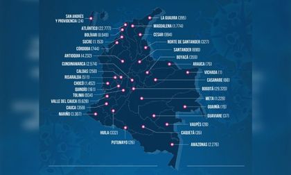 Colombia comienza la semana con 3.274 nuevos contagiados
