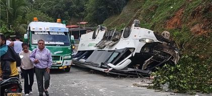 Imagen de ¡Atención! Grave accidente en vías de Antioquia deja al menos 20 personas heridas