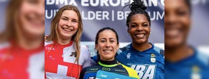 Imagen de  Mariana Pajón, campeona de la cuarta válida de la Copa Europea de BMX en Bélgica