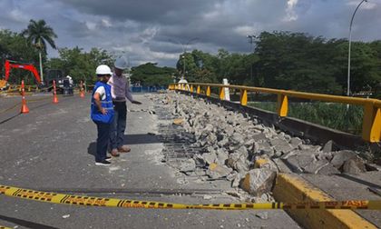 Obras en el puente del Club Colombia: exigen avances