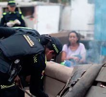 Megatomas en Cali intervienen la Comuna 8: incautan 37 armas cortopunzantes y capturan a una persona