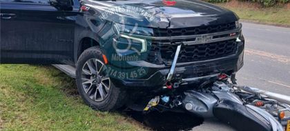 Imagen de  Accidente de tránsito en la vía Aeropuerto-Llanogrande involucra a delantero de Atlético Nacional
